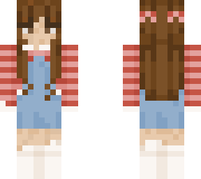 preview for stripe sweater with overalls