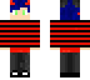 preview for Striped Hoodie with Horns