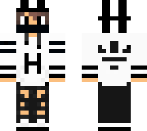 preview for white and black h skin