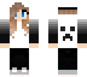 preview for white to black creeper hoodie girl