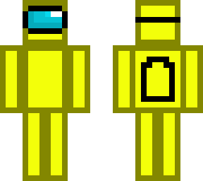 preview for Yellow Among Us Character