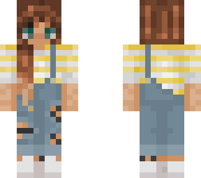 preview for yellow stripe overalls