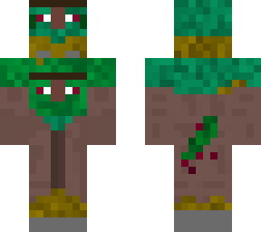 preview for Zombie Derpy Villager holding Zombie Villager Plushie