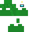 skin for Among Us Dark green skin with egg on head