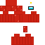 skin for Among Us Red skin with egg on head