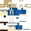 skin for Blonde Girl with blue hoodie