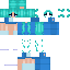 skin for   blue  