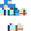 skin for blue haired girl