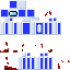 skin for Blue White Impostor Among Us Skin