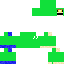 skin for boy with green hood and blue shoes