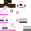 skin for Chamarra blanco con rosa