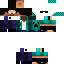 skin for Cool Herobrine with glasses 