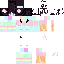 skin for Cute girl rainbow