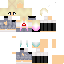 skin for cute girle whith blue tiped hair