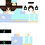 skin for Cyan hoodie gamer girl