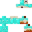 skin for dimond noob fire hands