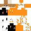 skin for dirty blonde hair  orange sweater black orange rip pants thing