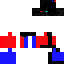 skin for Gamer Enderman blue and red