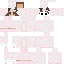 skin for girl in pink cow onesie