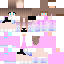 skin for girl with cute hair