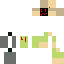 skin for Guy with green shirt and black face with ketchup on his shirt