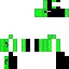 skin for Half ender man half slime half creeper