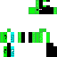 skin for Half ender man half slime half creeper half diamond block