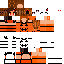 skin for Halloween pumkin girl