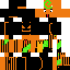 skin for Halloween pumpkin frog