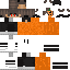 skin for Halloween with pumpkin mask