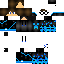 skin for nerd blue fire hoodie boy