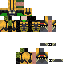 skin for Netherite Armor Gilded Silence Armor Trim ZOMBIE SKIN