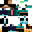 skin for office herobrine water and fire