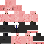 skin for pig in a suit