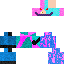 skin for Pink Blue Anime cute boy