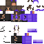 skin for Purple crop top Girl