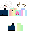 skin for Rainbow Sweater sheep with kirby and horns
