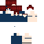 skin for red hair blue dress