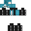 skin for skeleton blue hair girl