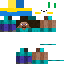 skin for steve holding a noob