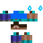 skin for steve holding drop