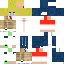skin for tommyinnit in hoodie with creeper slippers