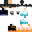 skin for White shirt with blue and red creeper