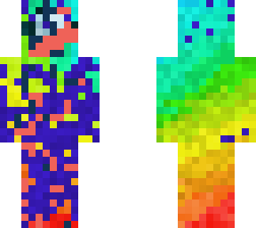 AMONG US BLUE rainbow blood