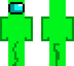 Among us green charakter