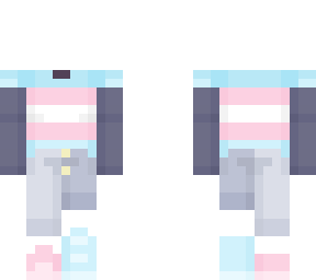 RAINBOW block head remade to not have backwards face