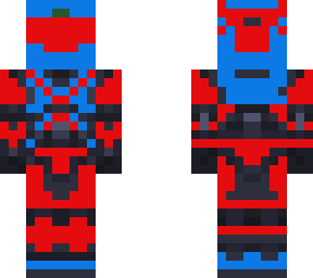 blue and red spartan