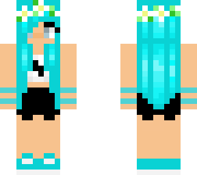 Blue Flower crown girl