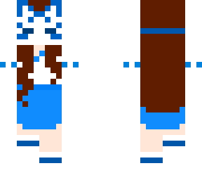 Blue masked kitsune girl