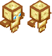 Blue totem with fire and patical